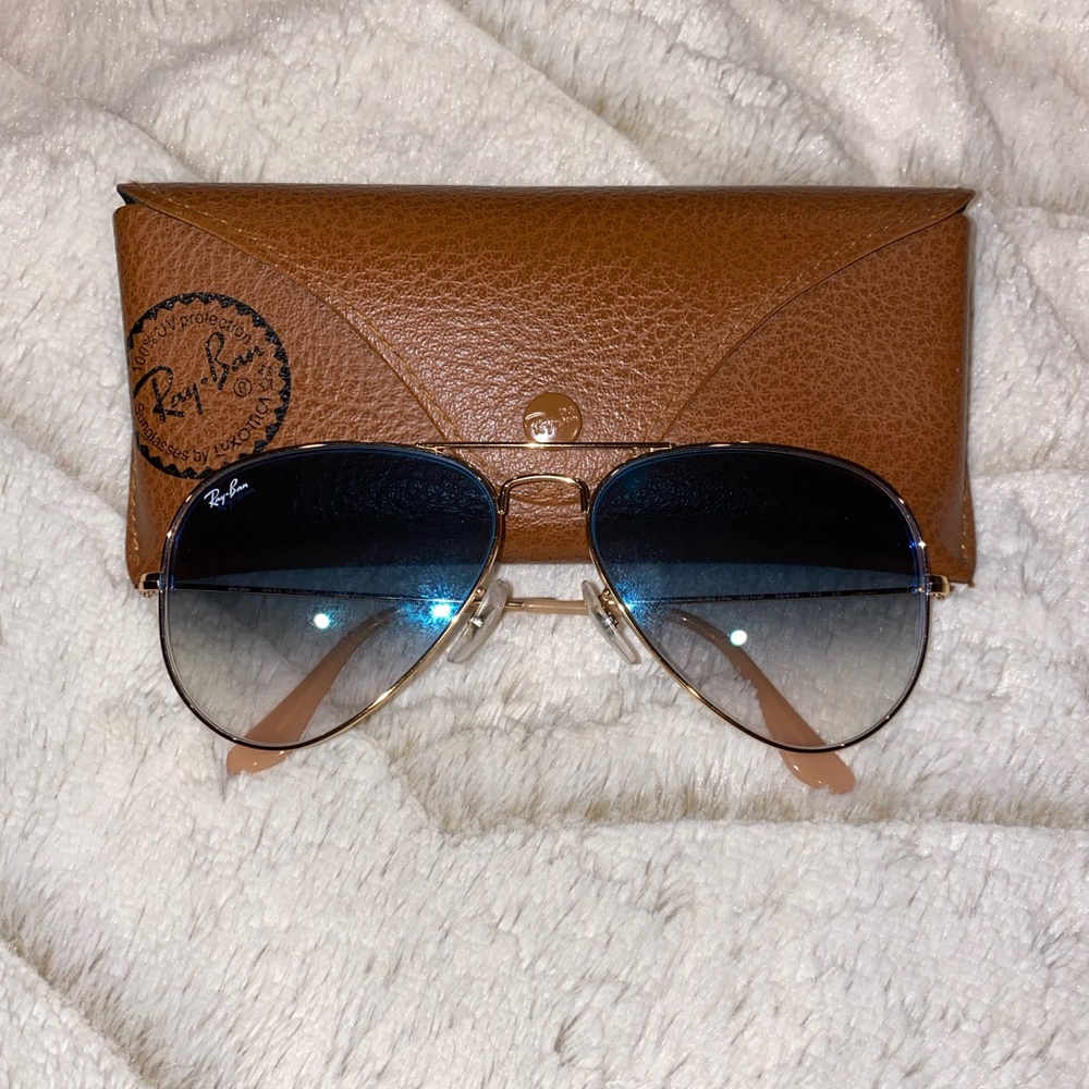 Ray Ban Blue Gradient 58